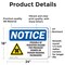 Signmission Radiation & Laser Sign, 18 in H x 24 in W, Vinyl Decal, Rectangle OS-2PACK-NS-D-1824-L-17710 - alternate 6
